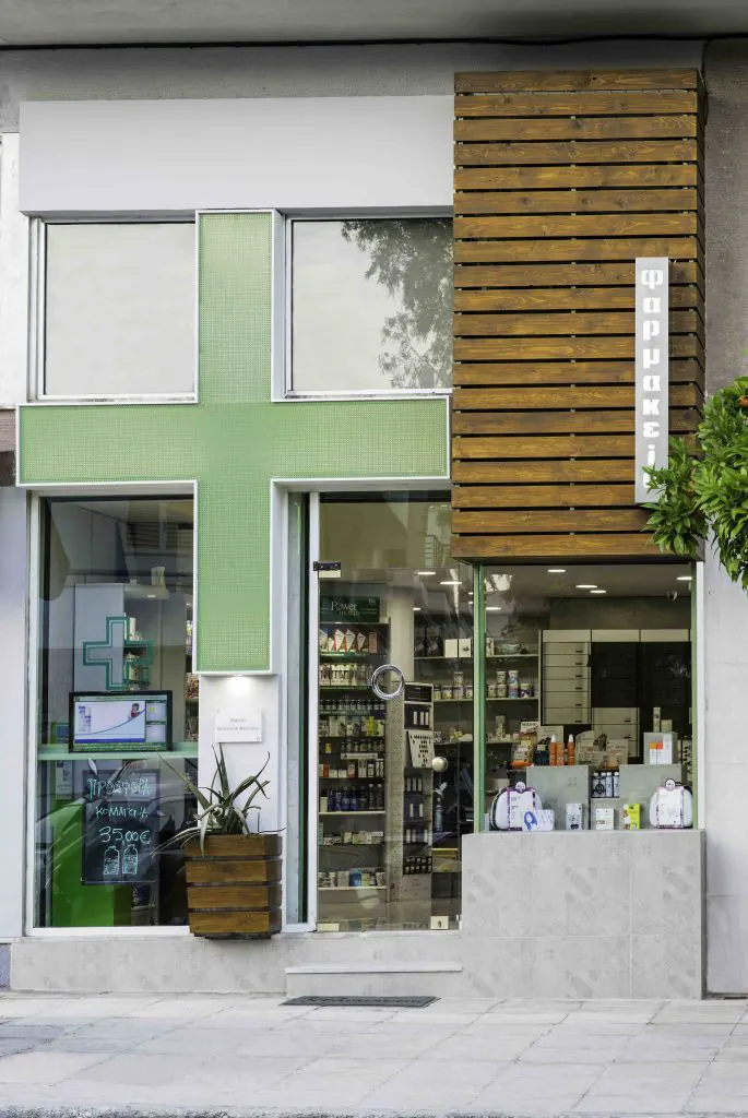 Pharmacy Façade by P.O.N.I Architects, image 1